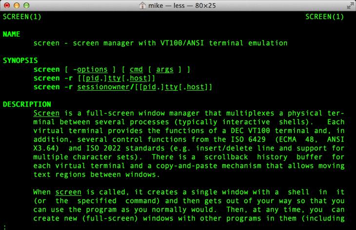 mac os x vt100 terminal emulator built in